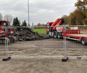 Baustart Garderobengebäude