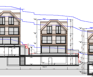 3 Einfamilienhäuser mit Hanglage